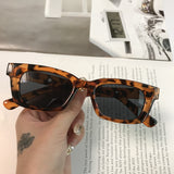 2021 New Women Rectangle Vintage Sunglasses