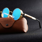 Classic Gothic Steampunk Style Round Sunglasses