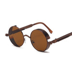 Classic Gothic Steampunk Style Round Sunglasses