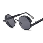 Classic Gothic Steampunk Style Round Sunglasses