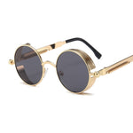 Classic Gothic Steampunk Style Round Sunglasses