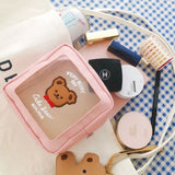 Milkjoy Mesh Bear Cosmetic Bag