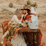 Dinning table decoration rust table runner