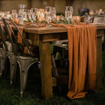 Dinning table decoration rust table runner