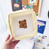 Milkjoy Mesh Bear Cosmetic Bag